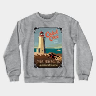 Cabot Cove Lighthouse and crime scene Crewneck Sweatshirt